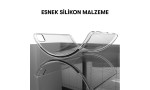 Newface Samsung Galaxy T737 Tab S7 FE 12.4 Kılıf Anti Şeffaf Tablet Silikon - Şeffaf