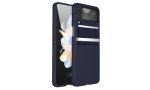 Newface Samsung Galaxy Z Flip 3 Kılıf Belt Flip Kapak - Lacivert