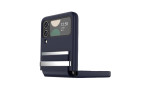 Newface Samsung Galaxy Z Flip 3 Kılıf Belt Flip Kapak - Lacivert