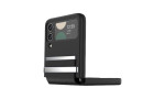 Newface Samsung Galaxy Z Flip 3 Kılıf Belt Flip Kapak - Siyah