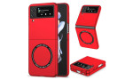 Newface Samsung Galaxy Z Flip 3 Kılıf Mata Fold Kapak - Lacivert