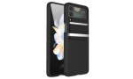 Newface Samsung Galaxy Z Flip 4 Kılıf Belt Flip Kapak - Siyah