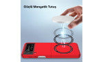 Newface Samsung Galaxy Z Flip 4 Kılıf Mata Fold Kapak - Lila