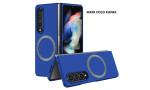 Newface Samsung Galaxy Z Fold 3 Kılıf Mata Fold Kapak - Lacivert