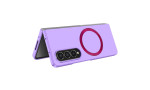 Newface Samsung Galaxy Z Fold 3 Kılıf Mata Fold Kapak - Lila