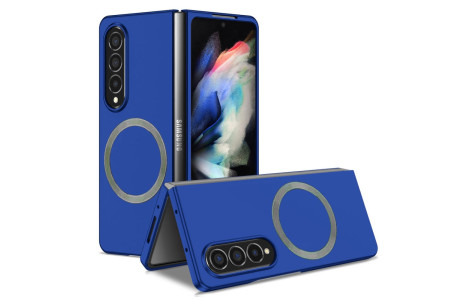 Newface Samsung Galaxy Z Fold 4 Kılıf Mata Fold Kapak - Lacivert