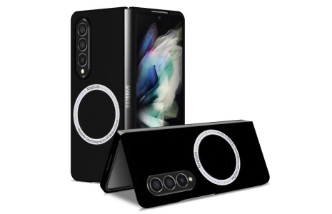 Newface Samsung Galaxy Z Fold 4 Kılıf Mata Fold Kapak - Siyah