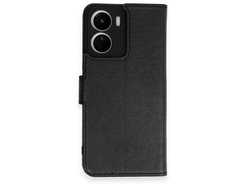 Newface Vivo Y16 Kılıf Trend S Plus Kapaklı Kılıf - Siyah