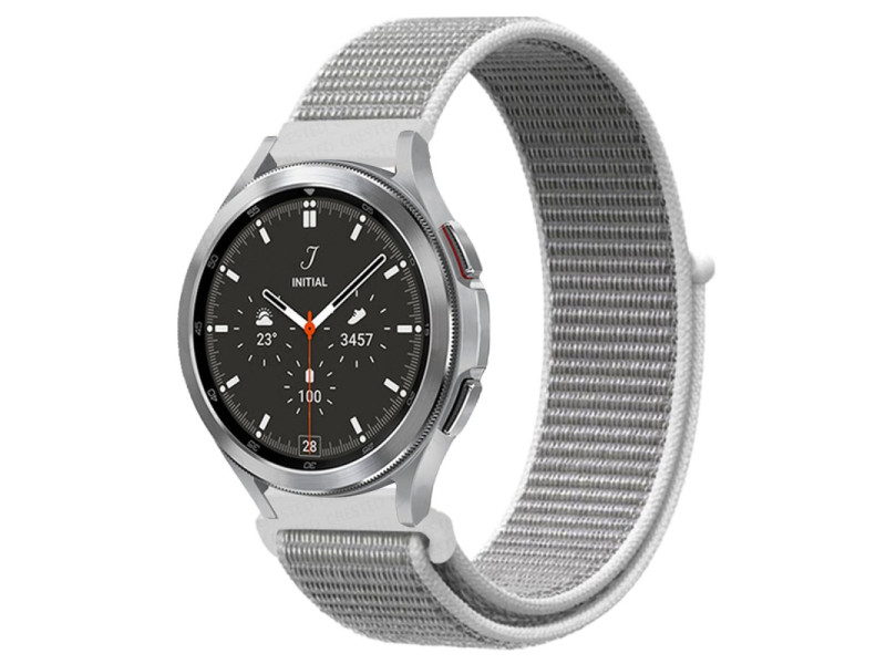 Newface Watch 22mm Hasırlı Cırtcırtlı Kordon - Beyaz