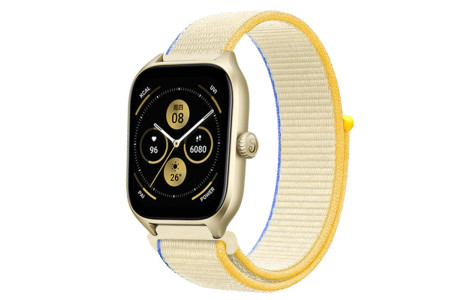 Newface Watch 22mm Hasırlı Cırtcırtlı Kordon - Sarı-Beyaz