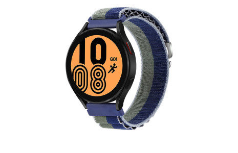 Newface Watch 22mm KR410 Kumaş Kordon - Lacivert-Yeşil