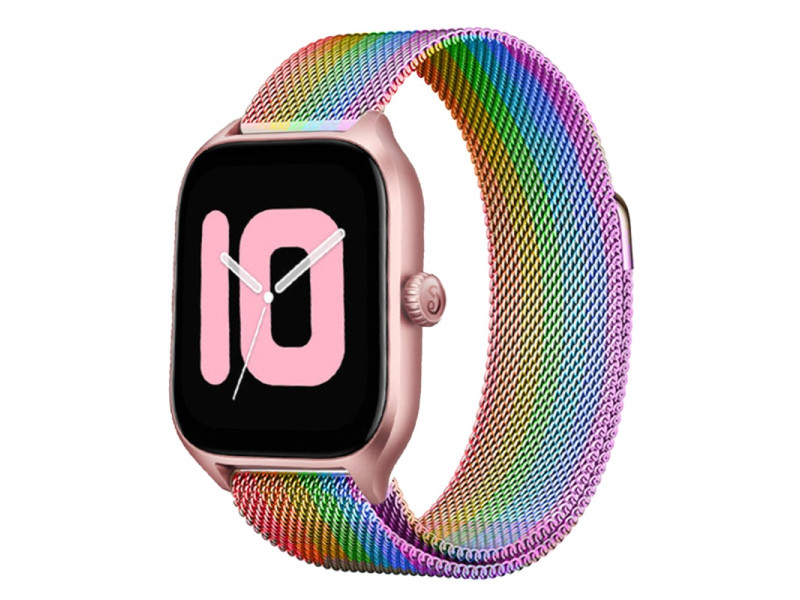 Newface Watch 22mm Metal Mıknatıslı Kordon - Gökkuşağı