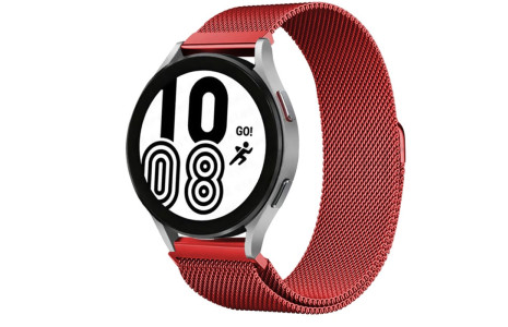 Newface Watch 4 Metal Mıknatıslı Kordon - Kırmızı