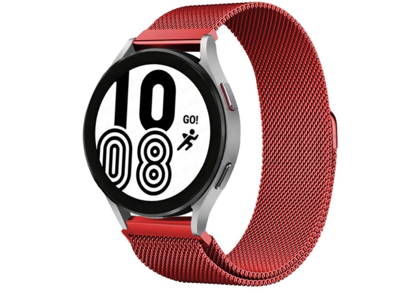 Newface Watch 4 Metal Mıknatıslı Kordon - Kırmızı