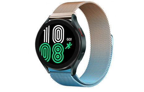 Newface Watch 4 Metal Mıknatıslı Kordon - Metalik Gold-Mavi