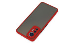 Newface Xiaomi Mi 12 Lite Kılıf Montreal Silikon Kapak - Kırmızı