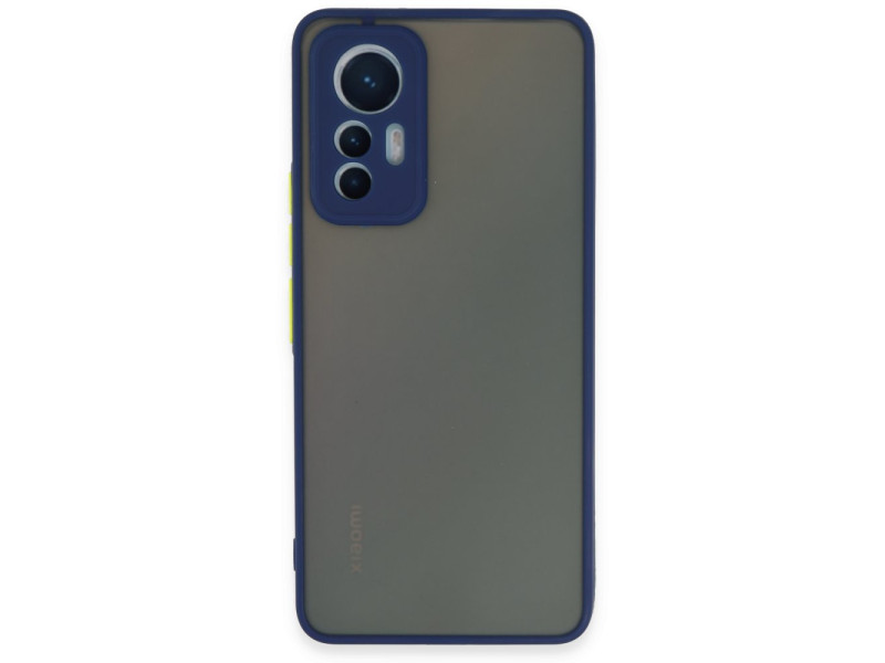 Newface Xiaomi Mi 12 Lite Kılıf Montreal Silikon Kapak - Lacivert