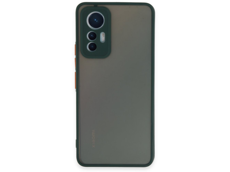 Newface Xiaomi Mi 12 Lite Kılıf Montreal Silikon Kapak - Yeşil