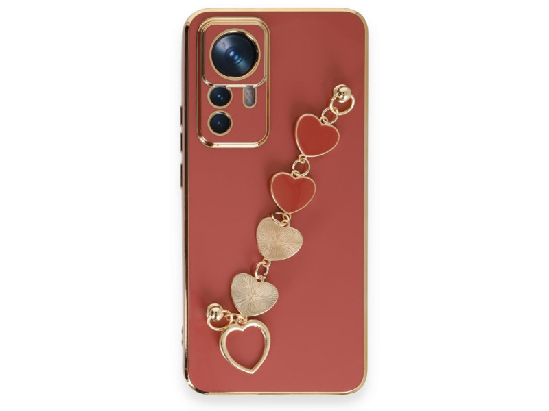 Newface Xiaomi Mi 12T Pro Kılıf Esila Silikon - Kırmızı