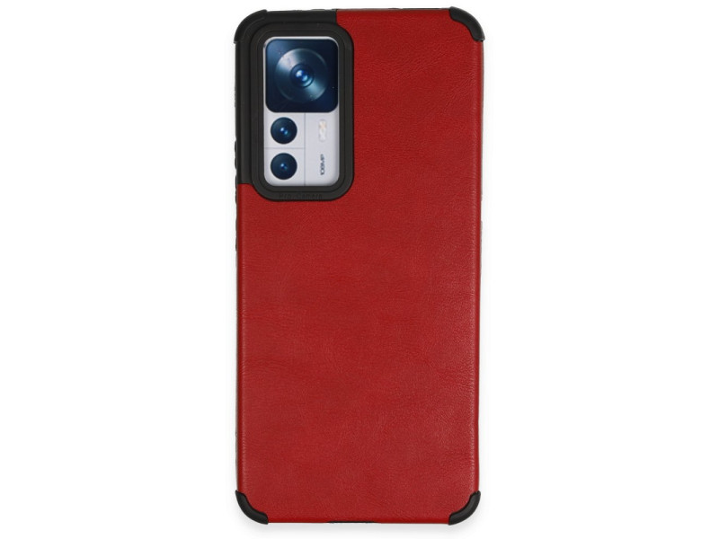 Newface Xiaomi Mi 12T Pro Kılıf Loop Deri Silikon - Kırmızı
