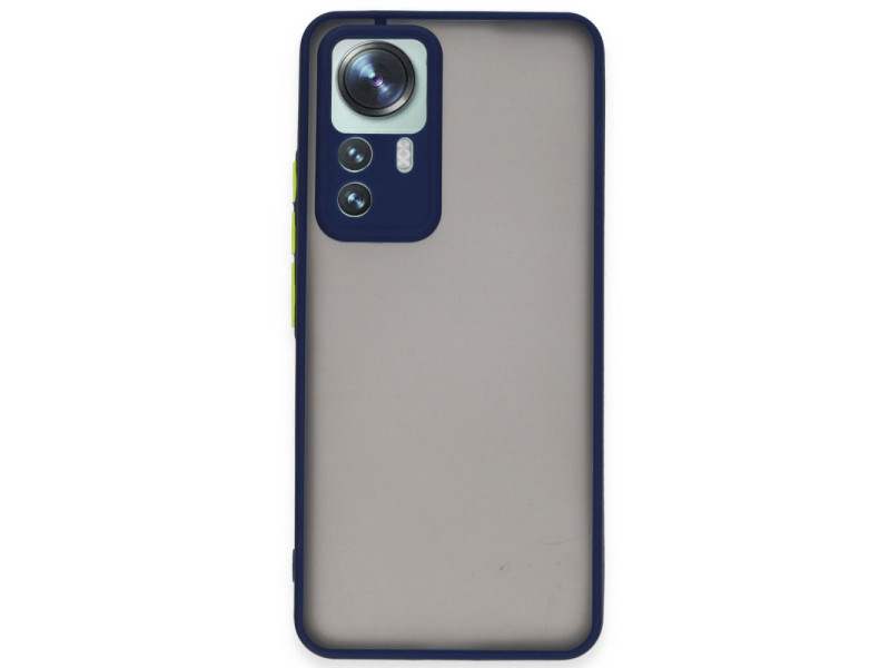Newface Xiaomi Mi 12T Pro Kılıf Montreal Silikon Kapak - Lacivert