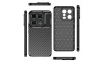 Newface Xiaomi Mi 13 Kılıf Focus Karbon Silikon - Siyah