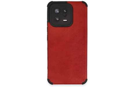 Newface Xiaomi Mi 13 Kılıf Loop Deri Silikon - Kırmızı