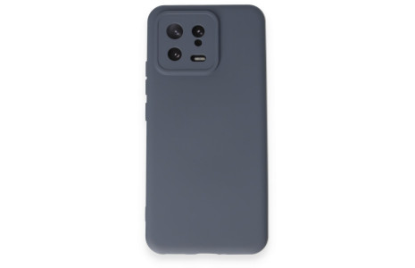 Newface Xiaomi Mi 13 Kılıf Nano içi Kadife Silikon - Gri