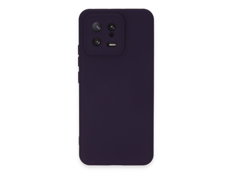 Newface Xiaomi Mi 13 Kılıf Nano içi Kadife Silikon - Mor