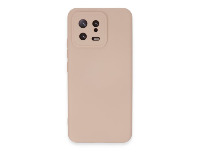 Newface Xiaomi Mi 13 Kılıf Nano içi Kadife Silikon - Pudra
