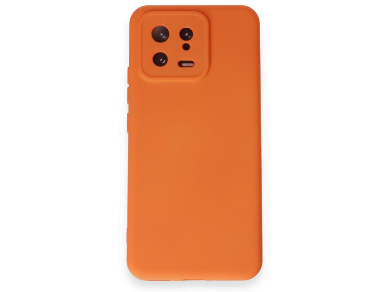 Newface Xiaomi Mi 13 Kılıf Nano içi Kadife Silikon - Turuncu