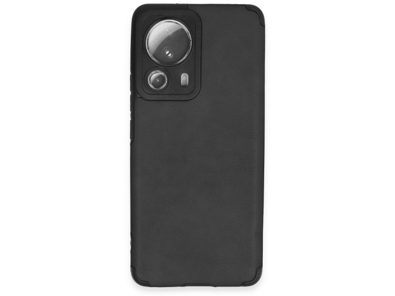 Newface Xiaomi Mi 13 Lite Kılıf Loop Deri Silikon - Siyah