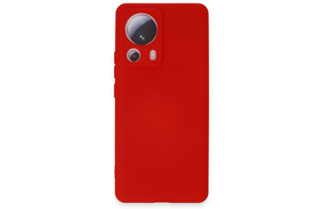 Newface Xiaomi Mi 13 Lite Kılıf Nano içi Kadife Silikon - Kırmızı