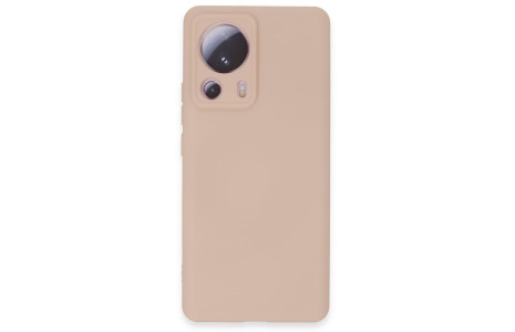 Newface Xiaomi Mi 13 Lite Kılıf Nano içi Kadife Silikon - Pudra
