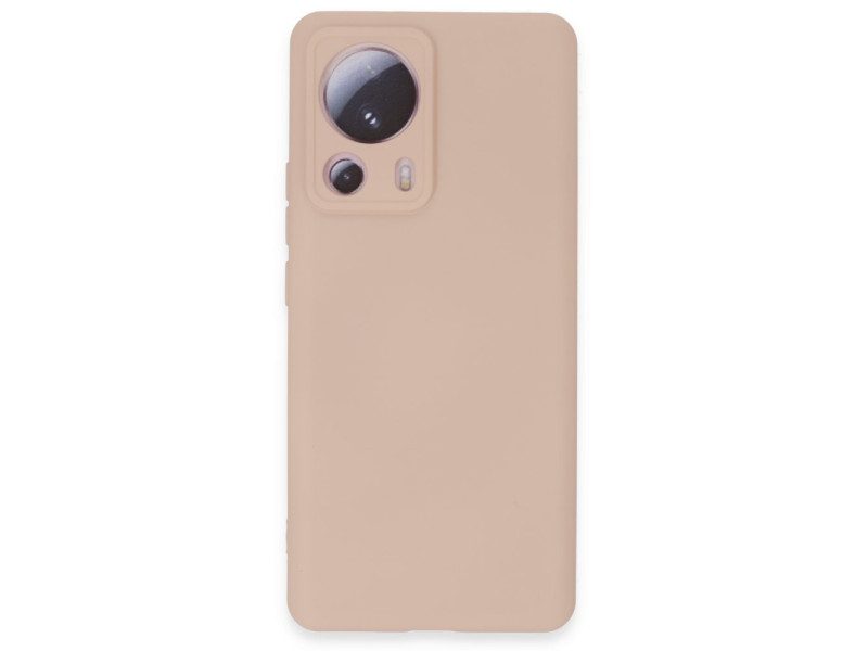 Newface Xiaomi Mi 13 Lite Kılıf Nano içi Kadife Silikon - Pudra