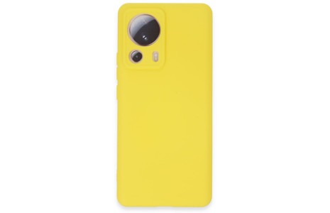 Newface Xiaomi Mi 13 Lite Kılıf Nano içi Kadife Silikon - Sarı