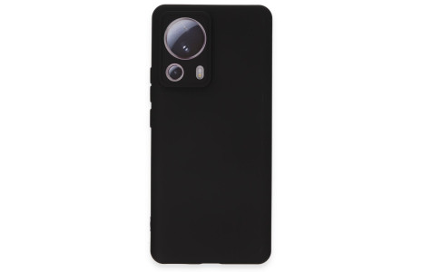 Newface Xiaomi Mi 13 Lite Kılıf Nano içi Kadife Silikon - Siyah