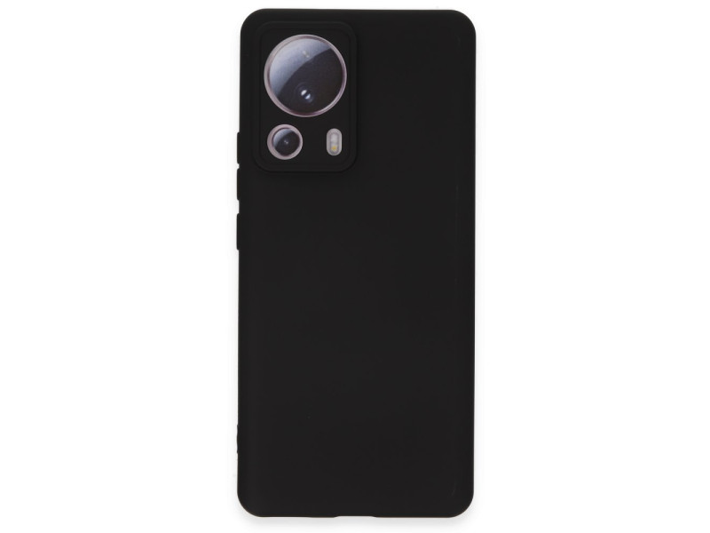 Newface Xiaomi Mi 13 Lite Kılıf Nano içi Kadife Silikon - Siyah