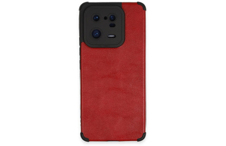 Newface Xiaomi Mi 13 Pro Kılıf Loop Deri Silikon - Kırmızı