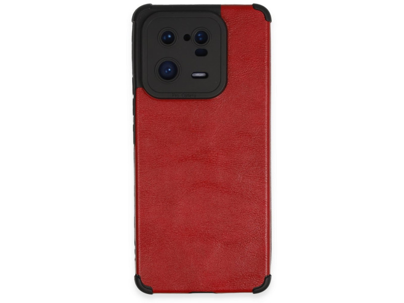 Newface Xiaomi Mi 13 Pro Kılıf Loop Deri Silikon - Kırmızı