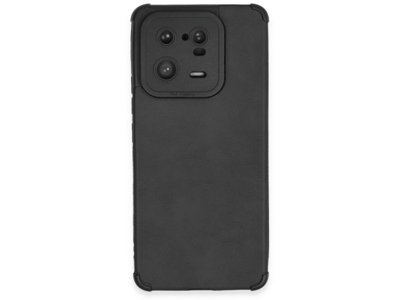 Newface Xiaomi Mi 13 Pro Kılıf Loop Deri Silikon - Siyah