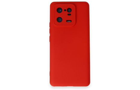 Newface Xiaomi Mi 13 Pro Kılıf Nano içi Kadife Silikon - Kırmızı