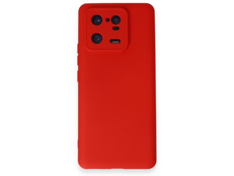 Newface Xiaomi Mi 13 Pro Kılıf Nano içi Kadife Silikon - Kırmızı