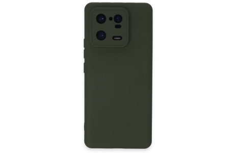 Newface Xiaomi Mi 13 Pro Kılıf Nano içi Kadife Silikon - Koyu Yeşil