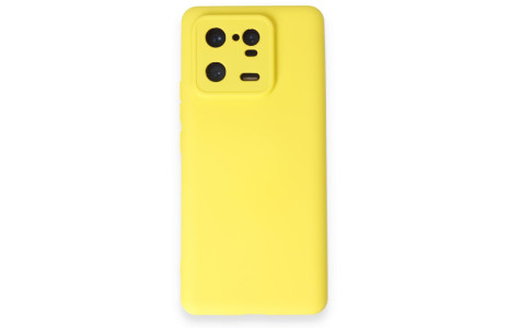 Newface Xiaomi Mi 13 Pro Kılıf Nano içi Kadife Silikon - Sarı