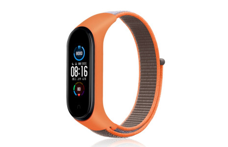 Newface Xiaomi Mi Band 6 Hasırlı Cırtcırtlı Kordon - Beyaz