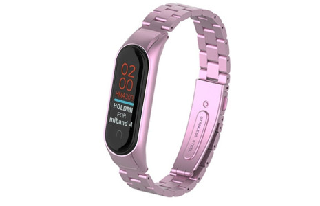 Newface Xiaomi Mi Band 4 Metal Baklalı Kordon - Rose