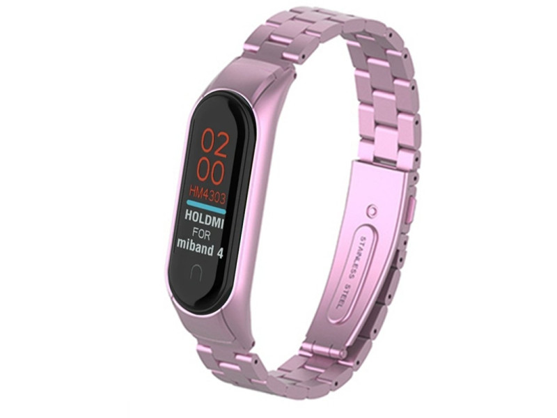 Newface Xiaomi Mi Band 4 Metal Baklalı Kordon - Rose