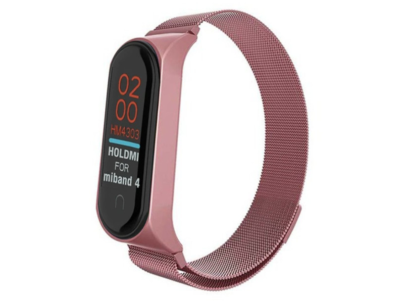 Newface Xiaomi Mi Band 4 Metal Mıknatıslı Kordon - Rose