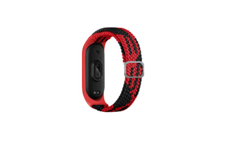 Newface Xiaomi Mi Band 6 Star Kordon - Kırmızı-Siyah